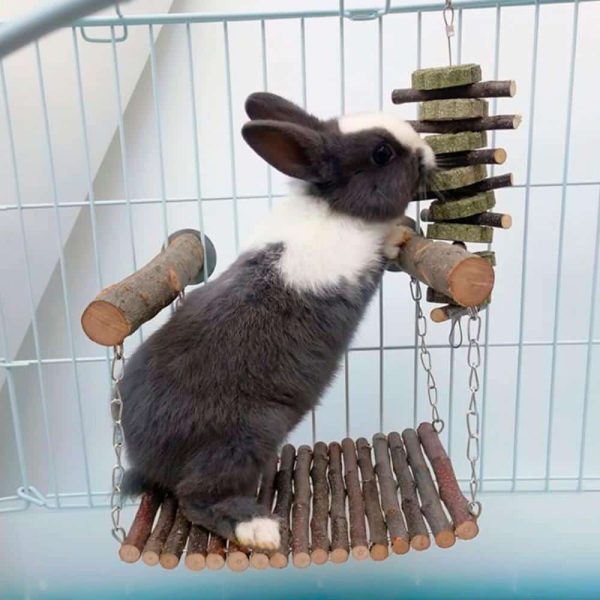 Wooden bridge for rabbits FlopBunny 5