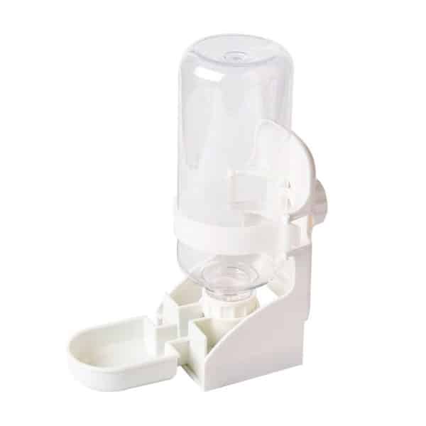 Rabbit water bottle with bowl white