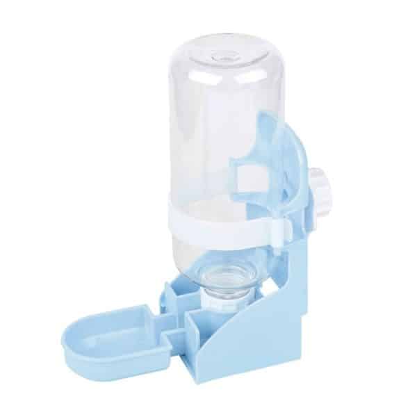 Rabbit water bottle with bowl blue
