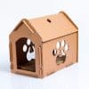 cardboard rabbit home