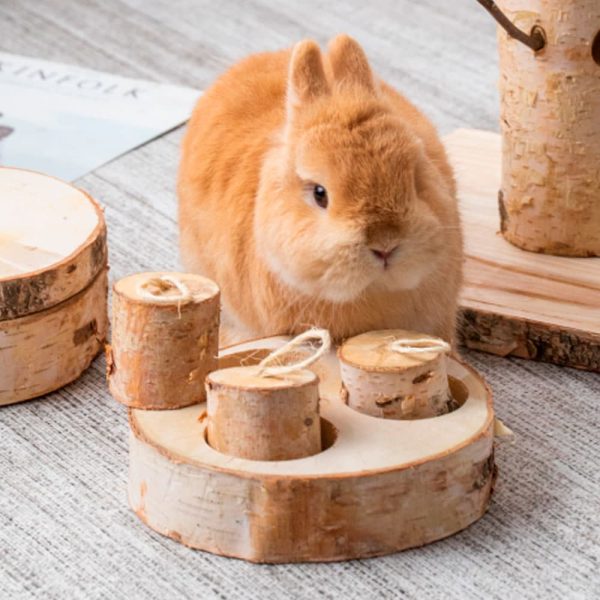 Toy for rabbits in wood FlopBunny 3