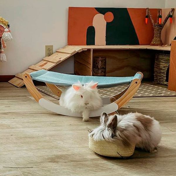 Bunny bed hammock shape FlopBunny 3