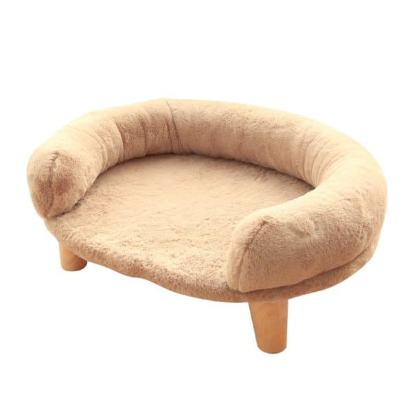 Large rabbit bed brown