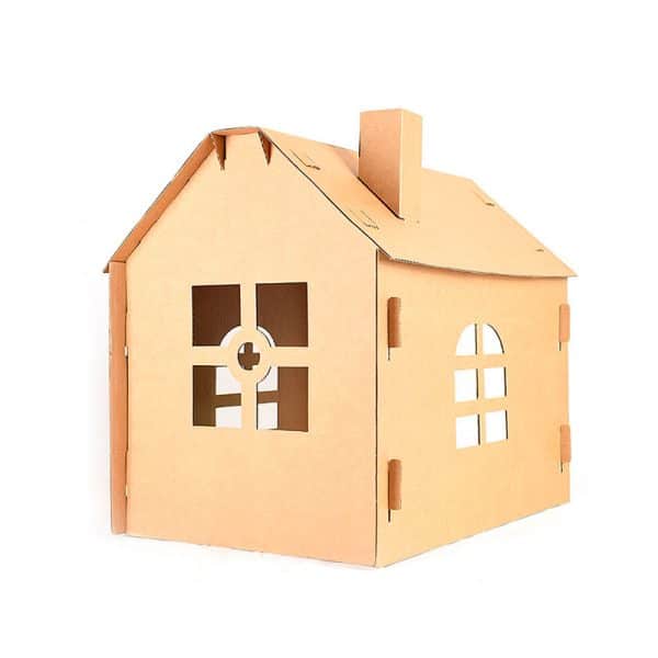 rabbit cardboard house