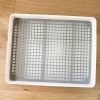 Rabbit litter box with grey grate FlopBunny 15