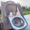 Beige Rabbit Carrier Backpack FlopBunny 25