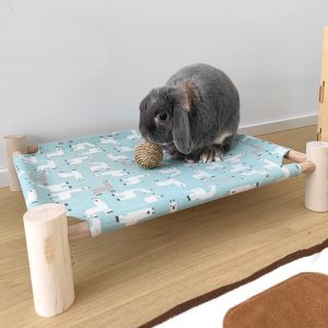 bunny bed in wood